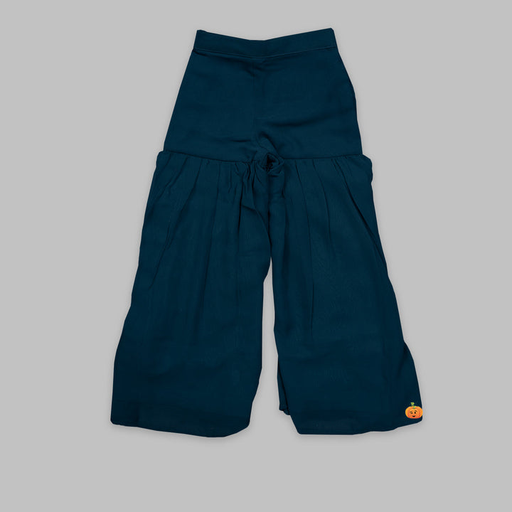 Adorable Ethnic Wear For Kids In Rama Color Bottom View