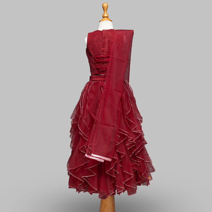 Maroon Girls Lehenga Choli
