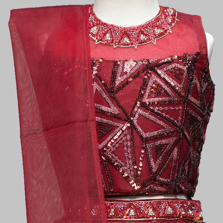 Maroon Girls Lehenga Choli