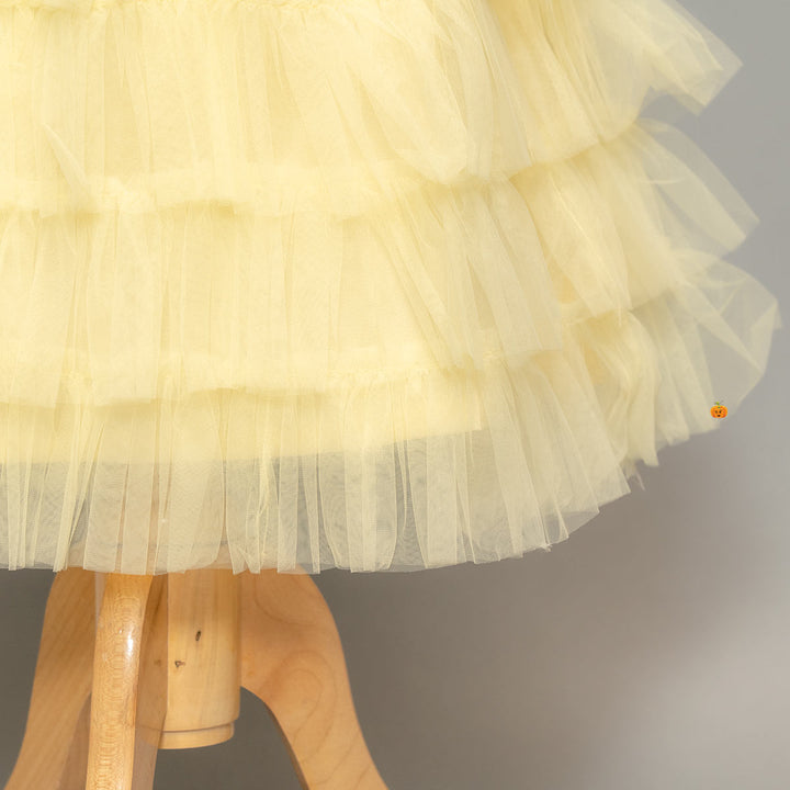 Lemon Girls Lehenga Choli Front View