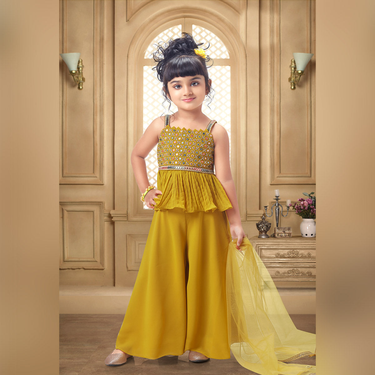 Buy Green Ethnic Wear Sets for Girls by Trivety Online | Ajio.com