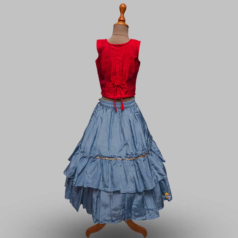 Tomato Girls Lehenga Choli