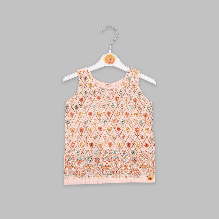 Captivating Plazo Dress For Kids Top View