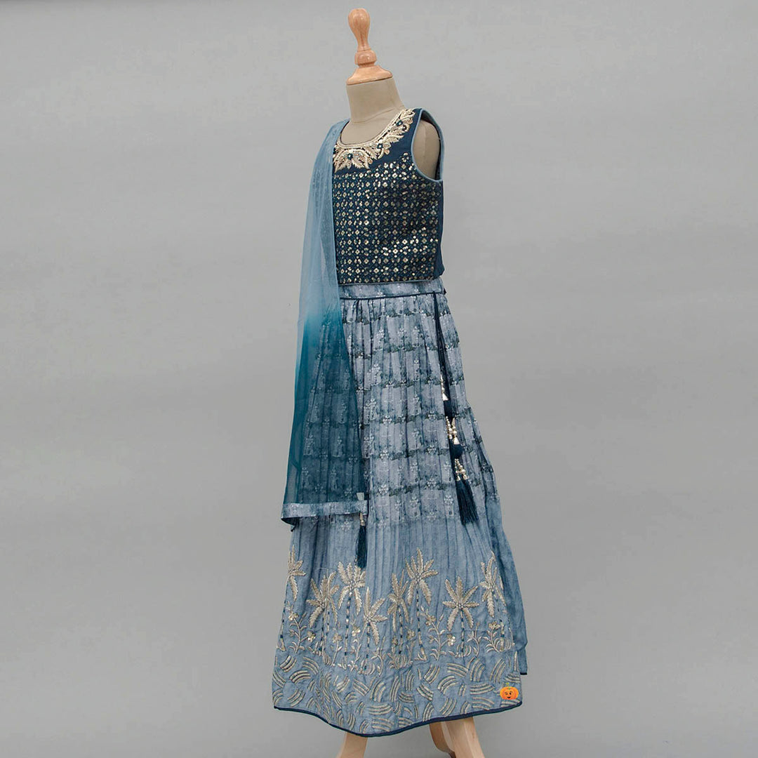 Rama Girls Lehenga Choli Side View