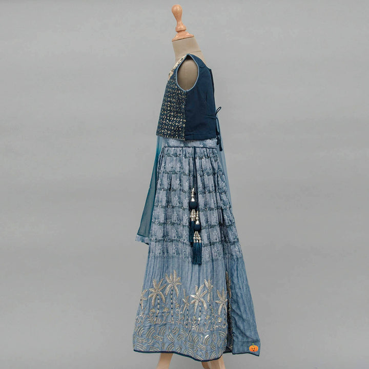 Rama Girls Lehenga Choli Side View