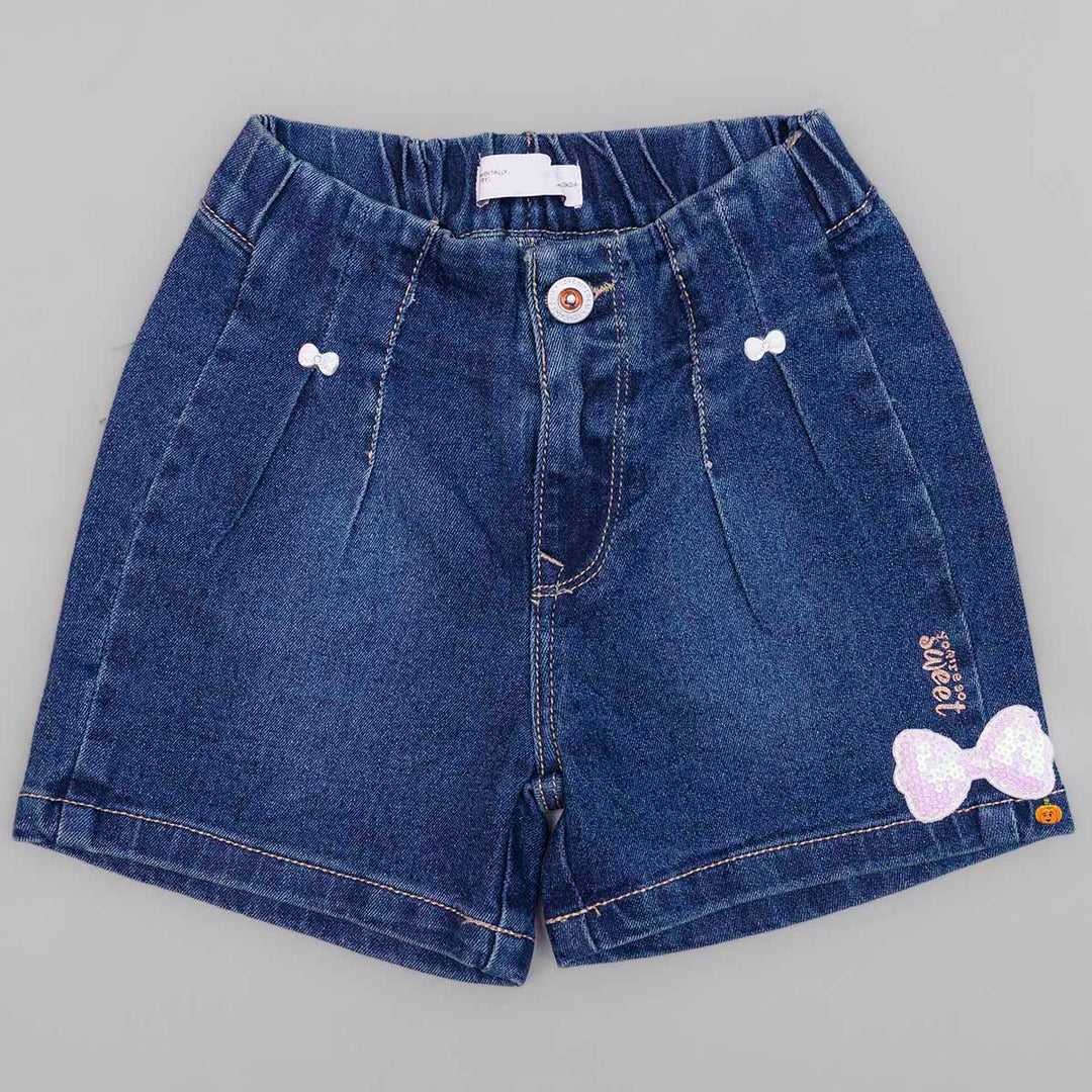 Buy Blue Denim Shorts for Girls – Mumkins