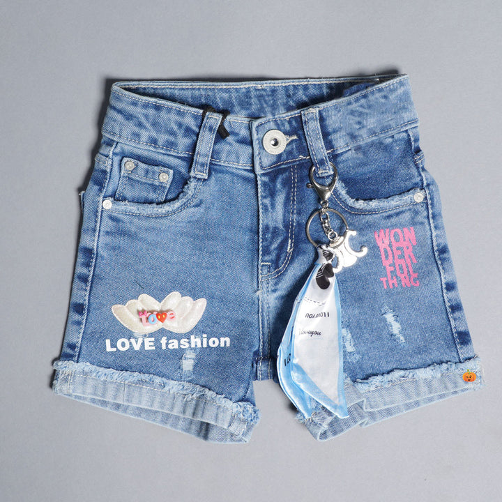 Jeans Shorts for Girls Front View