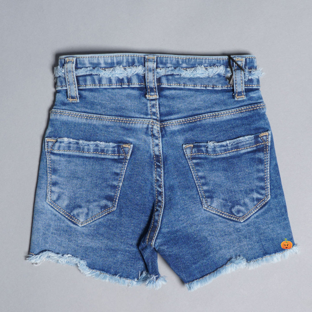 Pants Girls Blue Denim Shorts Jeans Shorts For Girls