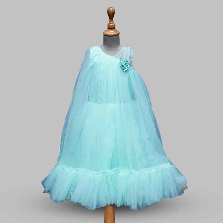 Green gown for girls and kids
