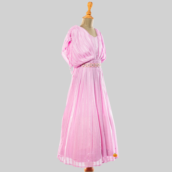 Onion Long Gown for Girls Side View