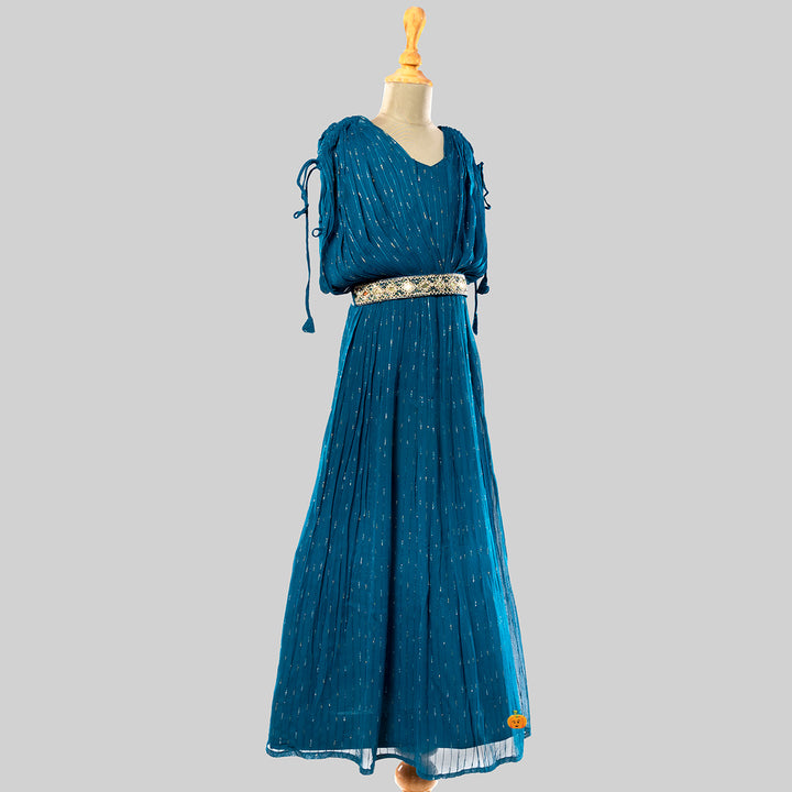 Rama Long Girls Gown Side View