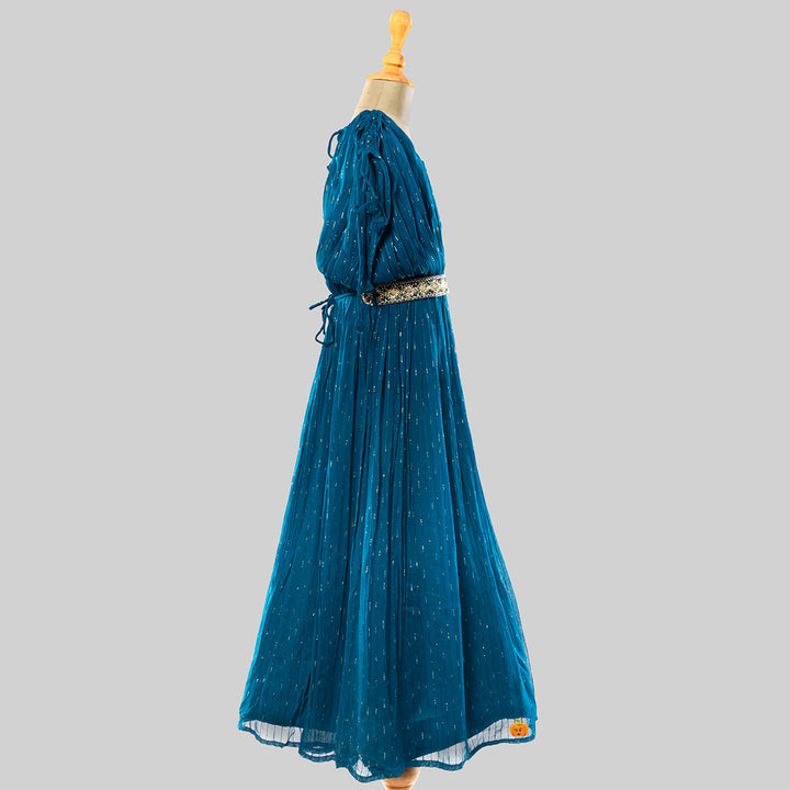 Rama Long Girls Gown Side View