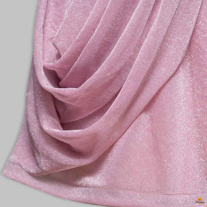 Sequined Gown for Girls Close Up View 