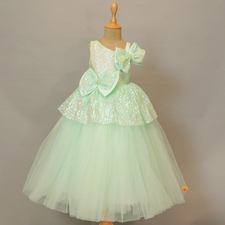 Pista Party Gown for Girls Front View