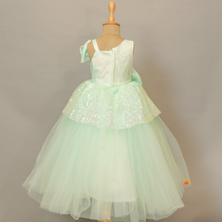Pista Party Gown for Girls Back View