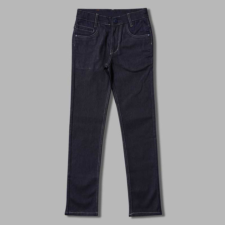 Navy Blue Jeans for Boys Front 