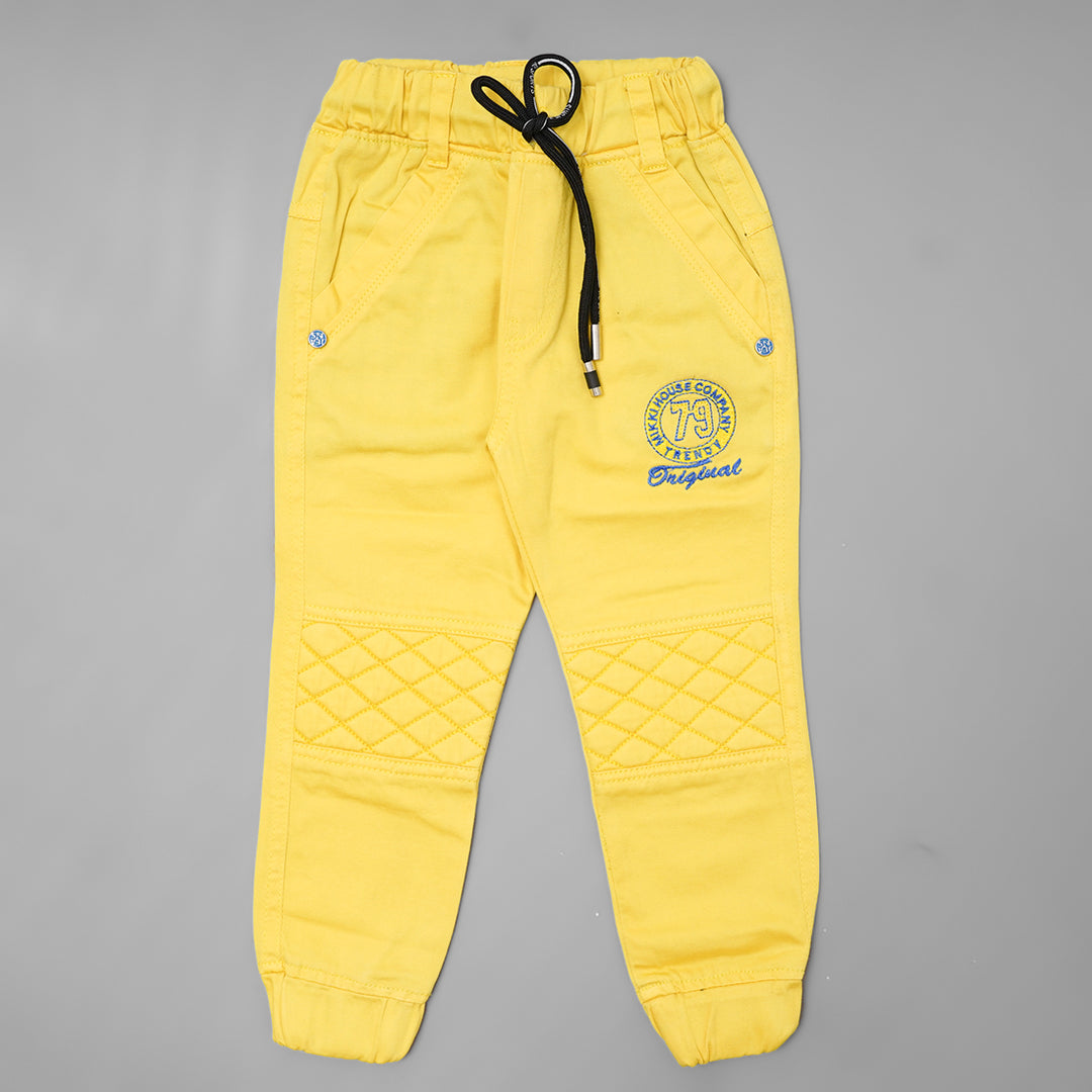 Elastic Waist Slim Fit Jeans for Boys Front 