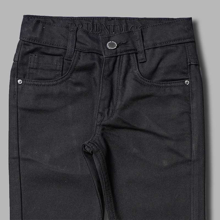 Black Jeans for Boys Close Up View