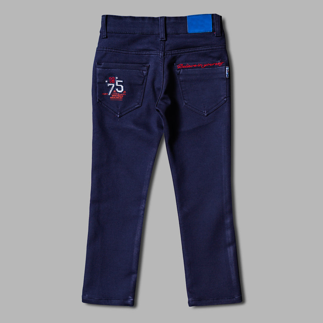 Navy Blue Jeans for Boys Back View