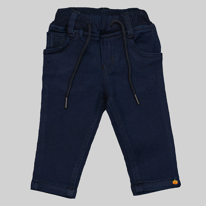 Navy Blue Jeans for Boys Front View