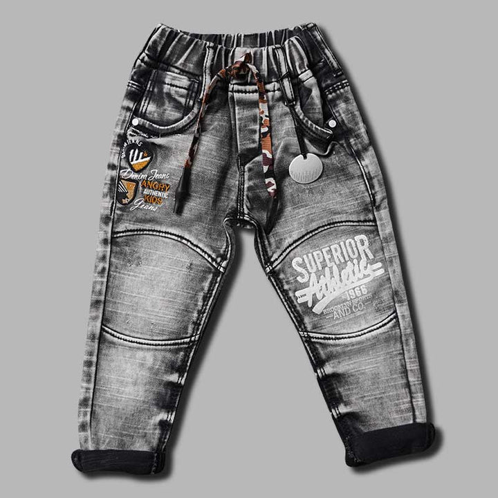 Elastic Waist Jeans for Boys Front 