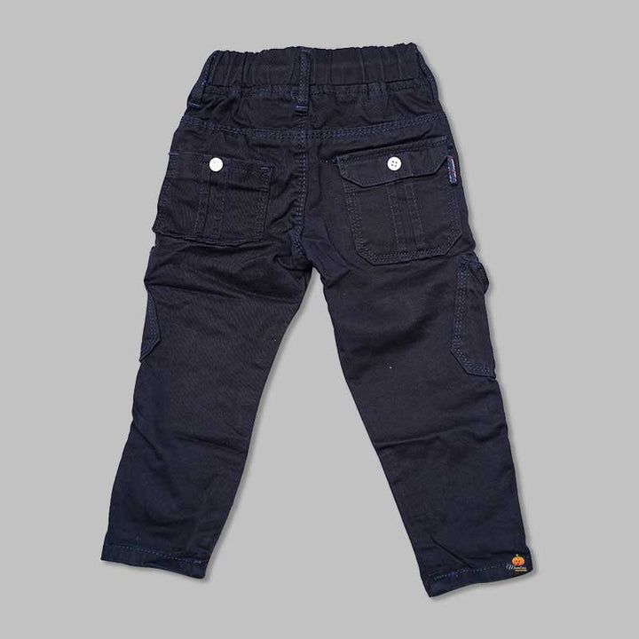 Blue Six Pocket Jeans for Boys Back View