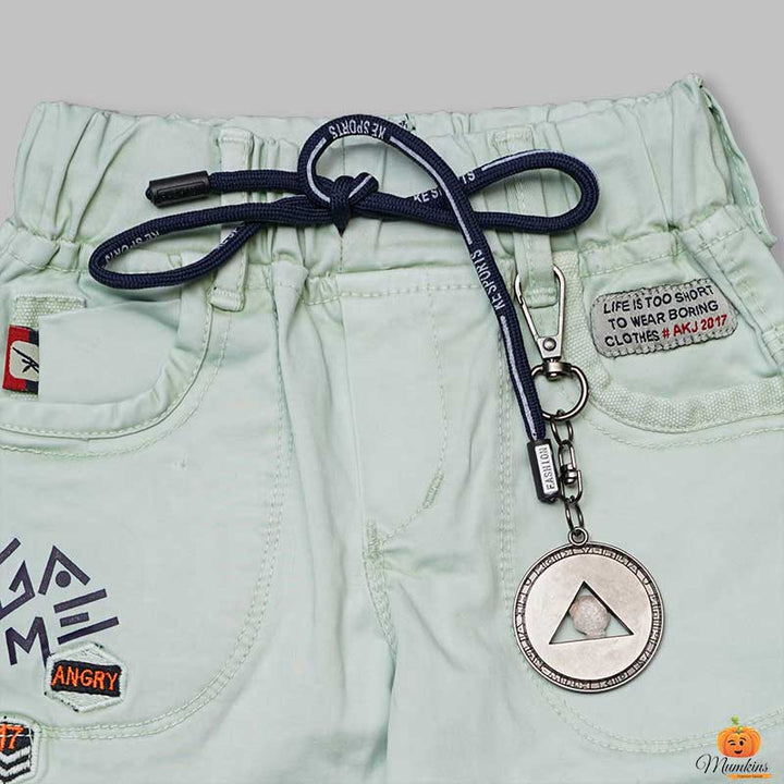 Jeans for Boys with Elastic Waist Close Up