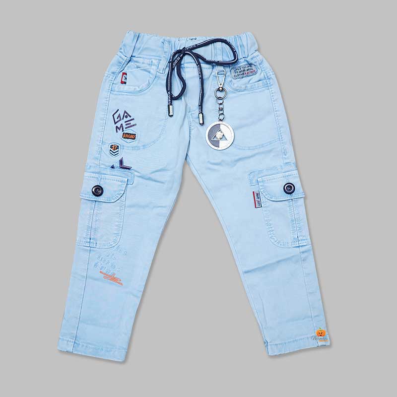 Jeans for Boys with Elastic Waist Front 