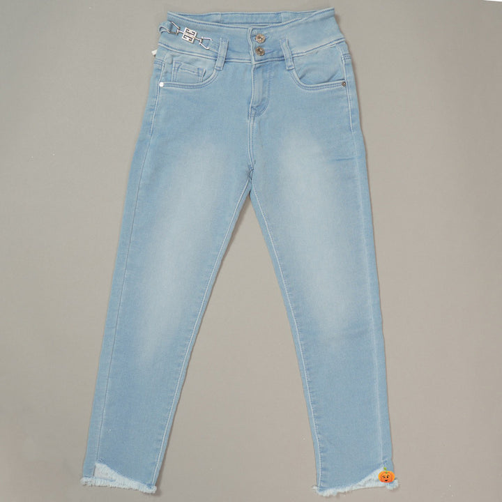 Denim Jeans for Girls Front View