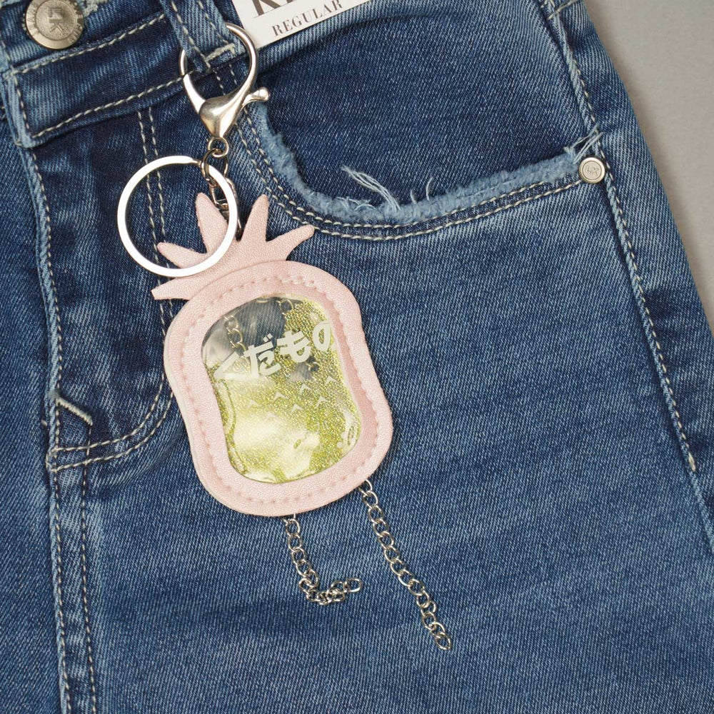 Solid Denim Jeans for Girls Close Up View