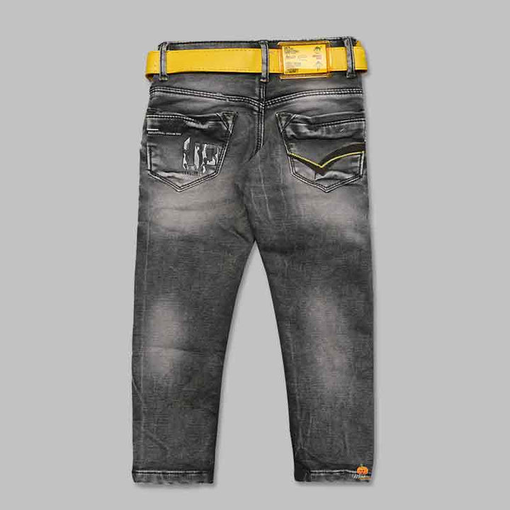 Jeans For Boys And Kids With Colored Belt