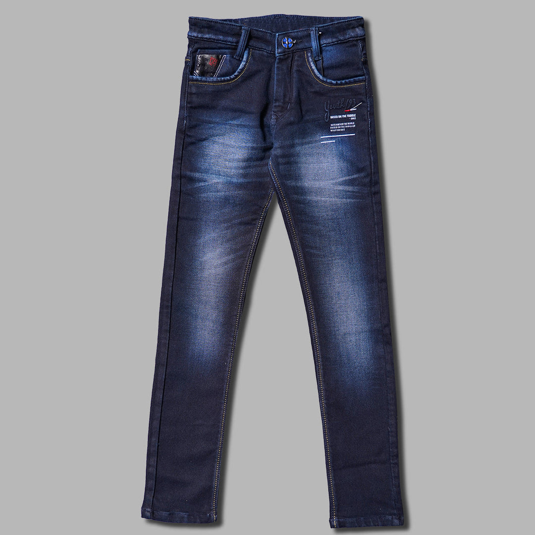 Dark & Light Sheded Jeans for Boys Front 