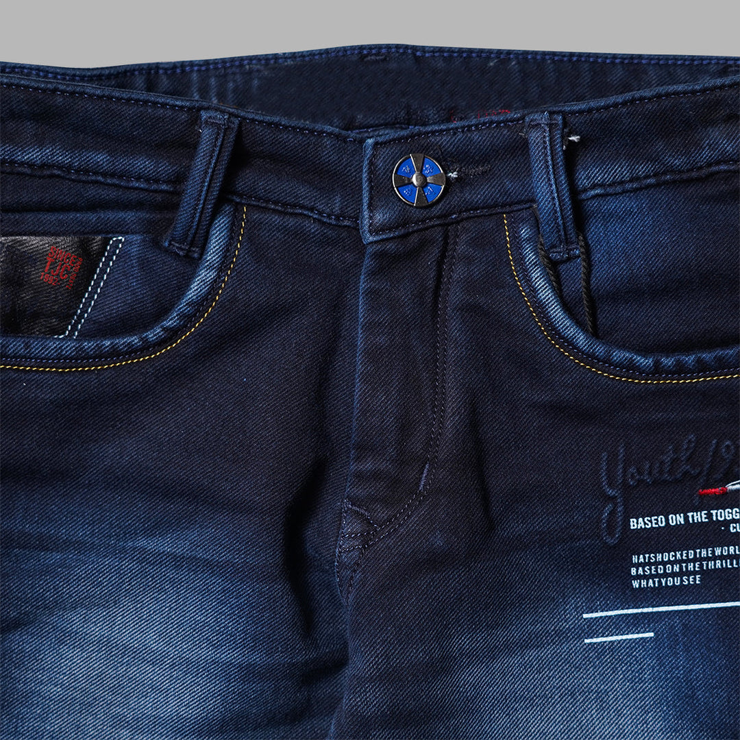 Dark & Light Sheded Jeans for Boys Close Up