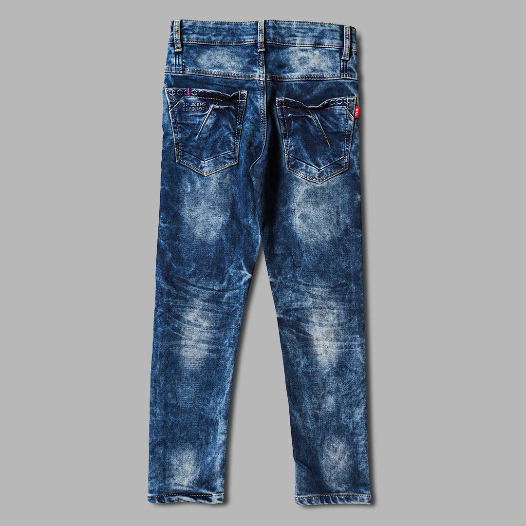 Stylish White Shaded Pant Back 