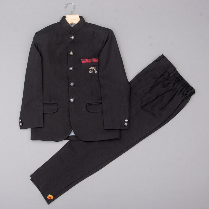 jodhpuri suit for boys bs111807 black 1