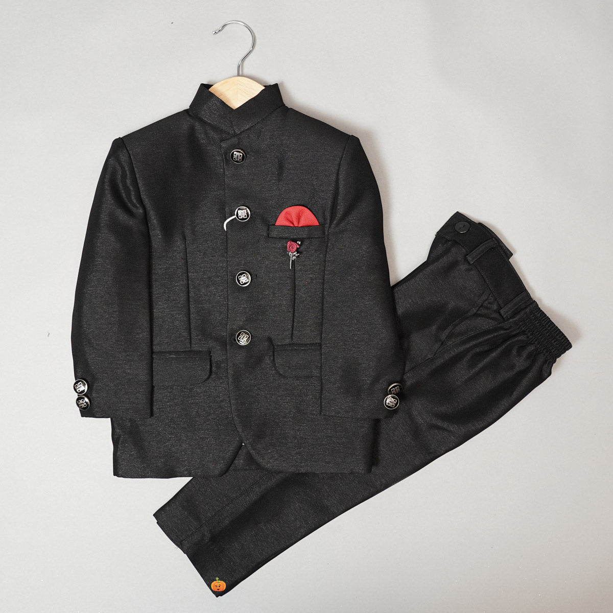 jodhpuri suit for kids bs114533 black 1