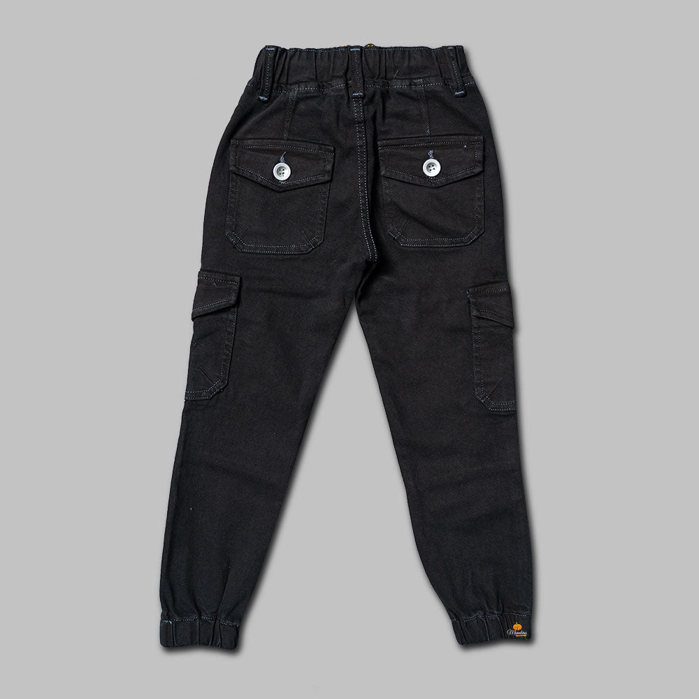 Boys Black Jogger Pant