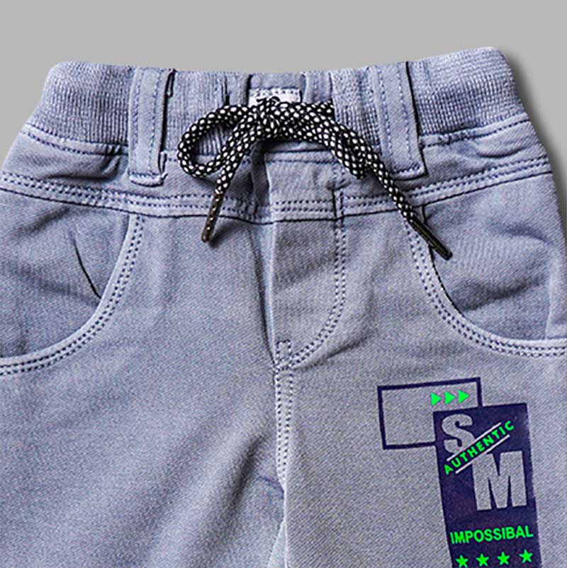 Kids Joggers with Elastic Waist Close Up View