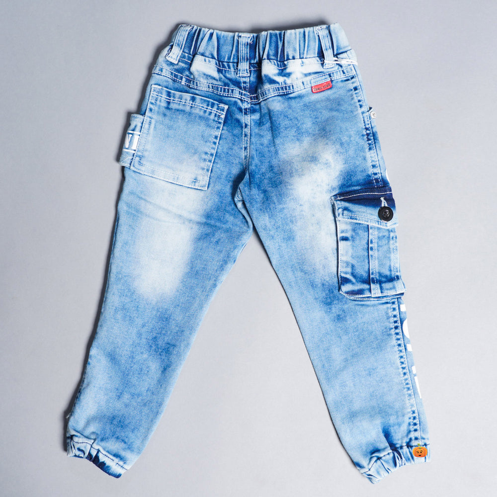 Jogger Pants In Blue & Navy Blue Colors