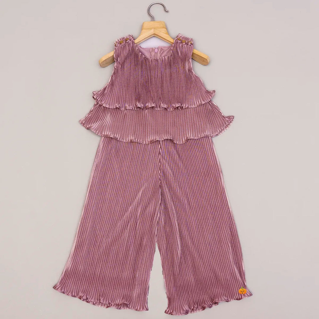 Onion Striped Jump Suit for Girls Back View