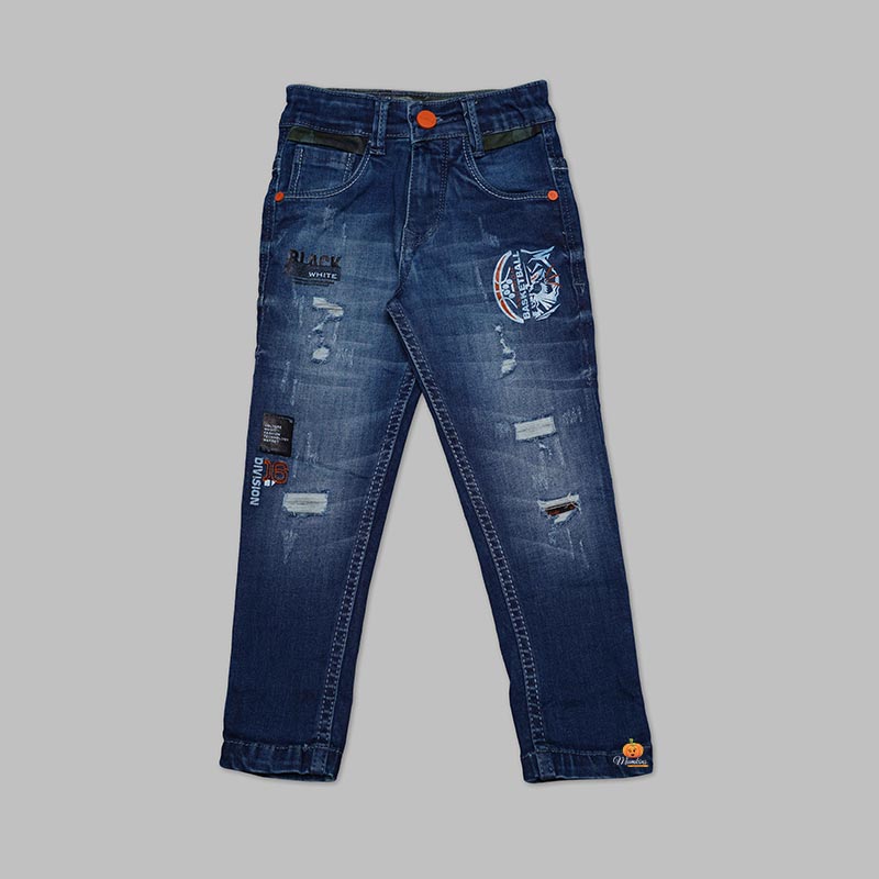 Blue Denim Jeans for Kids Front 