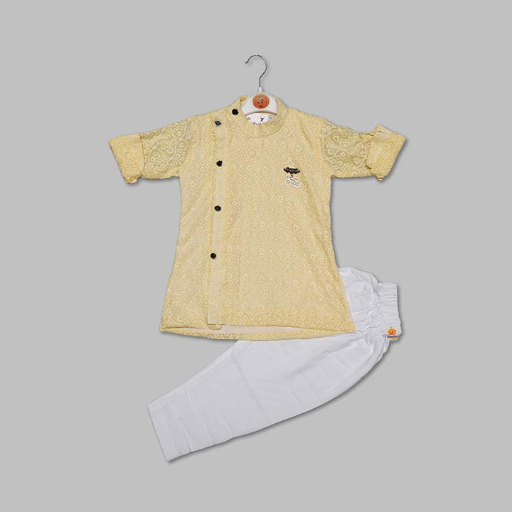 Solid Color Boys Kurta Pajama Variant Front View
