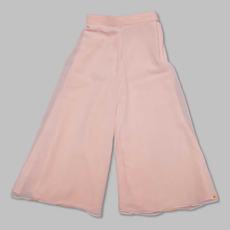Peach Plazo Suit For Girls