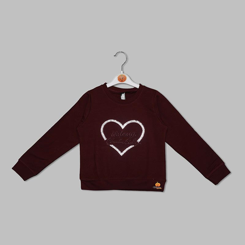 Full Sleeves Top for Girls Front View