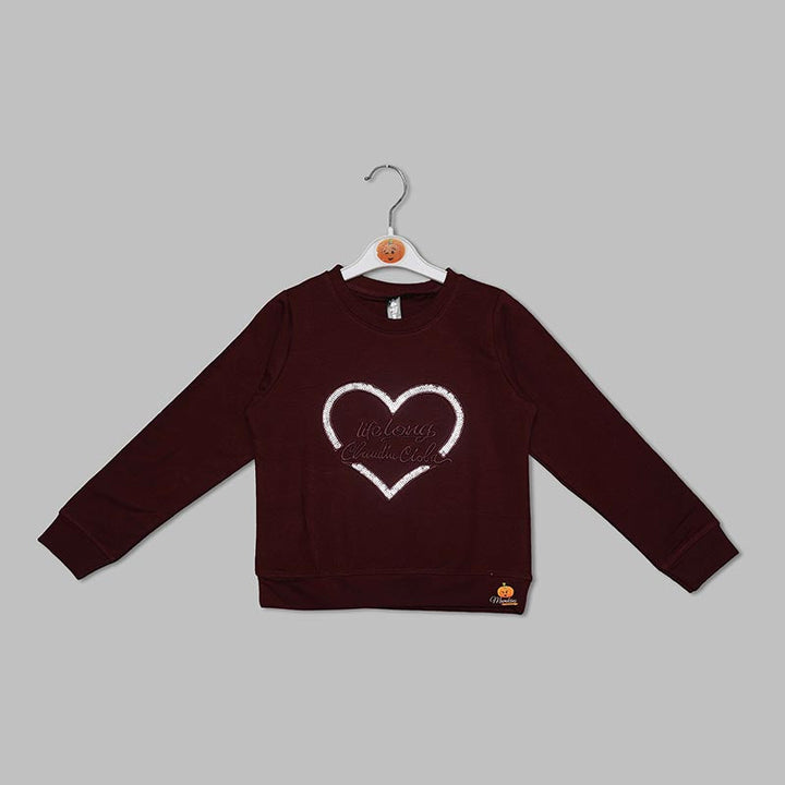 Full Sleeves Top for Girls Front View