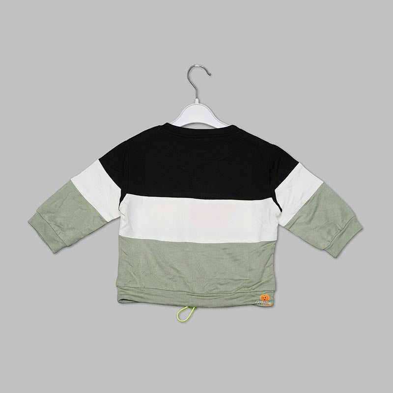 Top for Girls with Pattern Close Up View