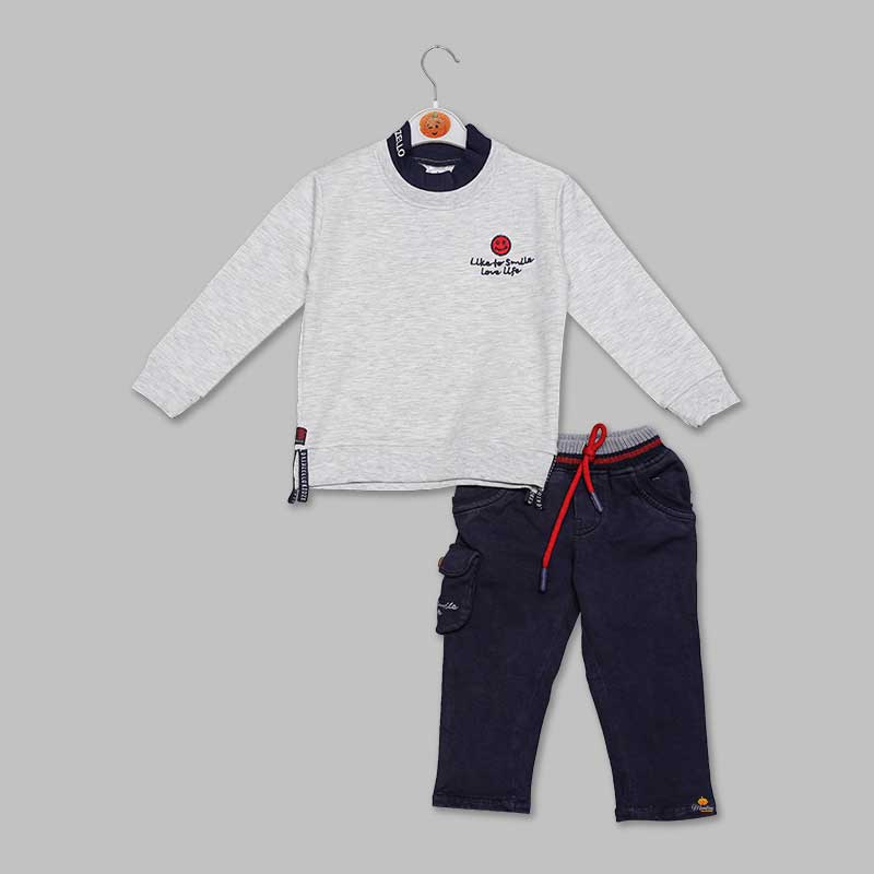 Full Sleeves Baba Suit for Boys Front View