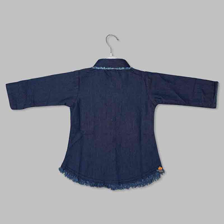 Denim Shirt for Girls Back View