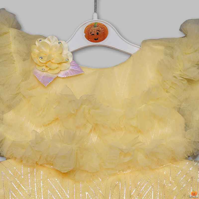 Party Wear Frock for Girls Close Up 
