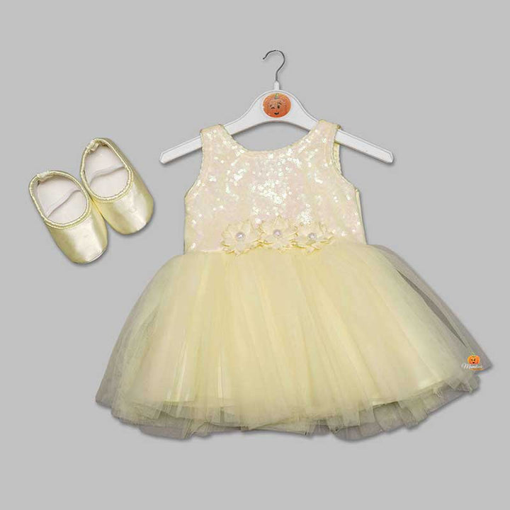 Lemon Frock for Baby Girls Front View